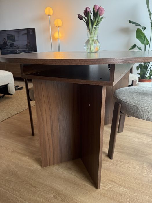 Mesa jantar extensível nogueira