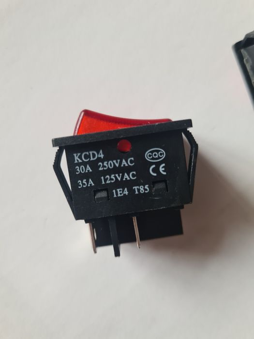 Переключатель клавишный KCD4 250V 30A 125V 35A кнопка перемикач