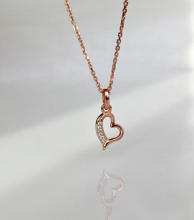 Знижка! Xenox срібна  цепочка,  цирконій, позолота, Австрія