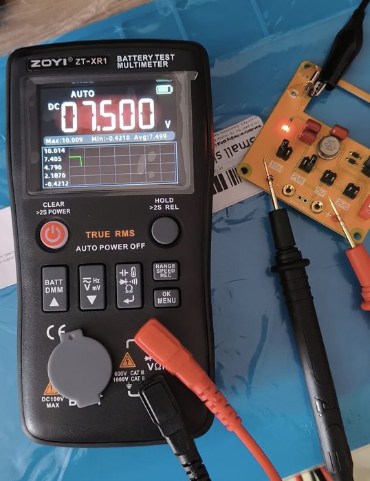 Новинка! Электронный  тестер ZOYI ZT-XR1 Измеряет сопротивление акб.