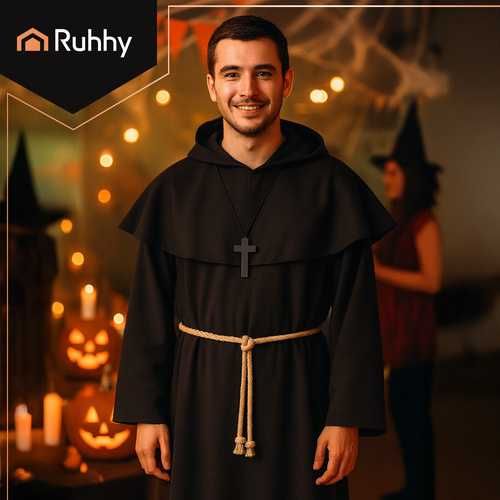 Strój mnicha na Halloween kostium przebranie