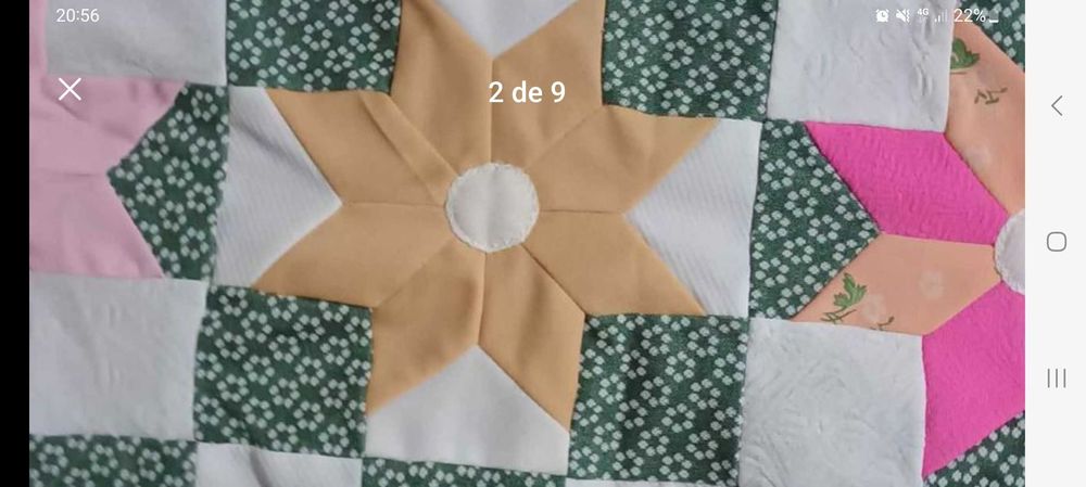 Colcha tradicional de retalhos