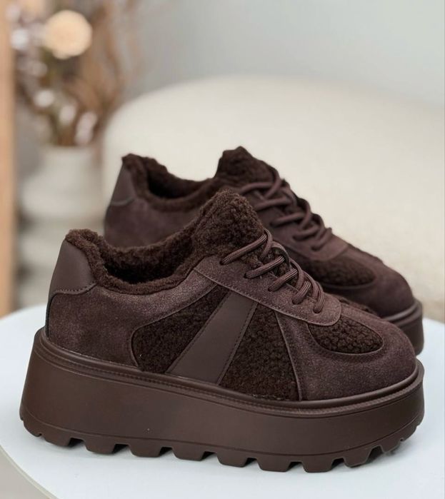 Женские замшевые угги лоферы автоледи