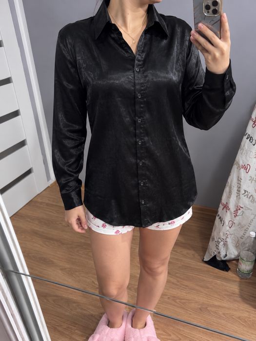 Czarna koszula PrettyLittleThing S – nowa z metką