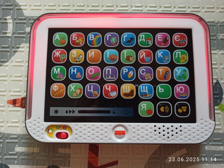 Планшет інтерактивний fisher price укр