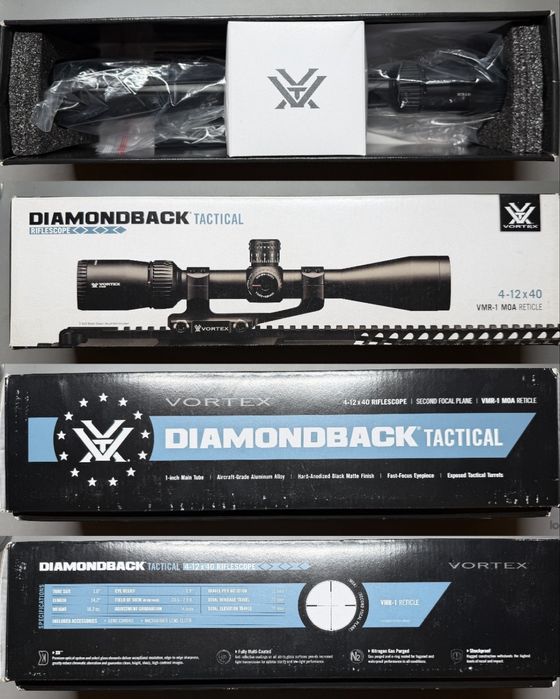Приціл оптичний Vortex Diamondback Tactical 4-12x40 сітка VMR-1 MOA