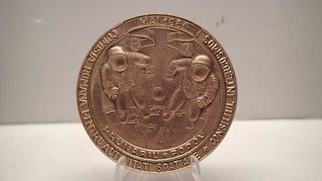 Medalha em Bronze Homenagem aos Cosmonautas PRUNARIU/POPOV