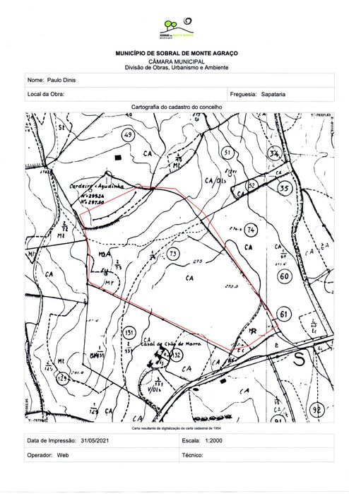 Terreno Sapataria 3,1 hectares