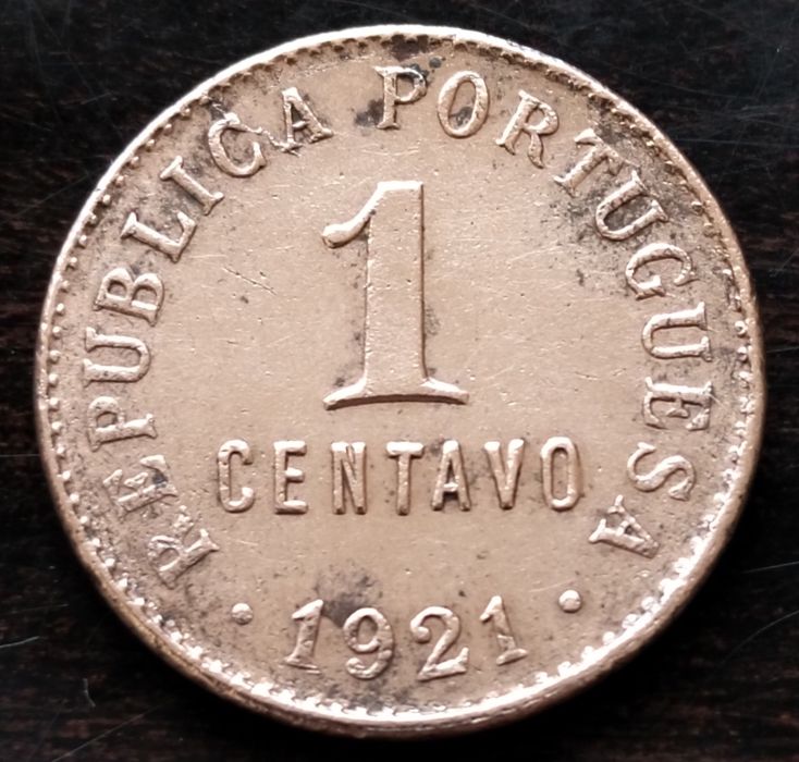 Moeda 1 Centavo 1921 Estado Bela