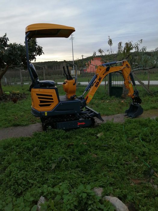 Mini escavadora 1.2T SDJK com 95h de trabalho