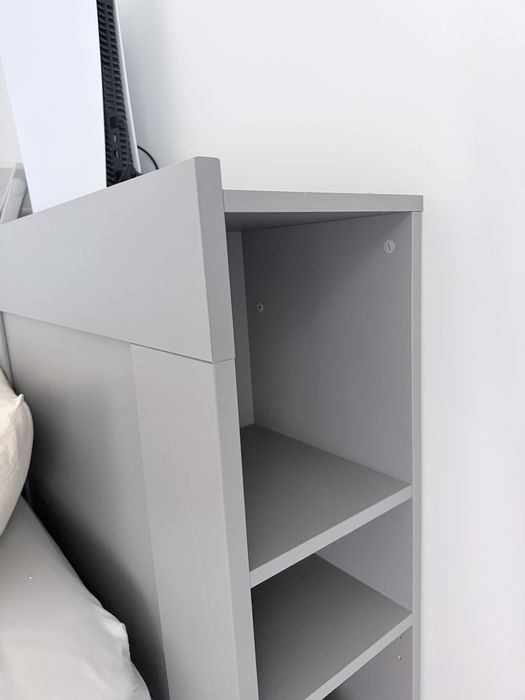 Łóżko IKEA BRIMNES 160x200 + materac VESTERÖY – kompletny zestaw