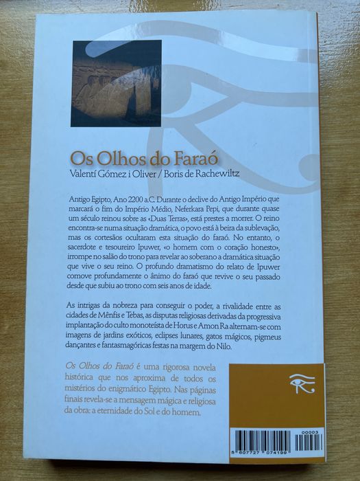 Livro “Os olhos do faraó”