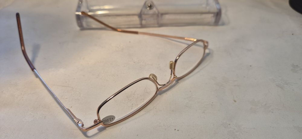 Okulary do czytania moc +3 ekeganckie, soczewki szklane super jakość