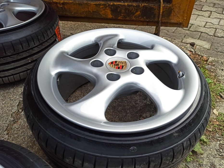 Felgi Porsche 911 turbo 5x130 adaptery 4x100 naciąg