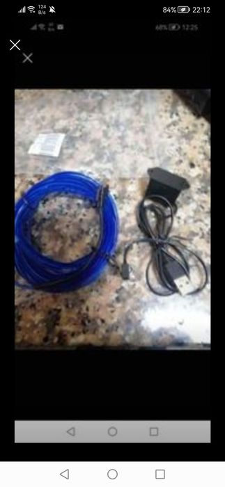 Fita led USB para interior do automóvel 3 metros