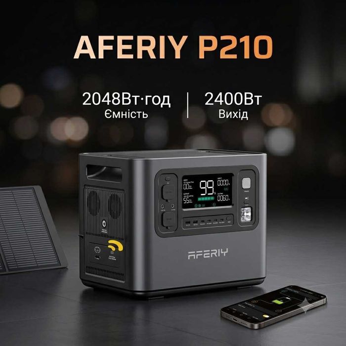 НАЯВНІСТЬ - НОВА Зарядна станція AFERIY P210 2400Вт [ЄВРОПА]