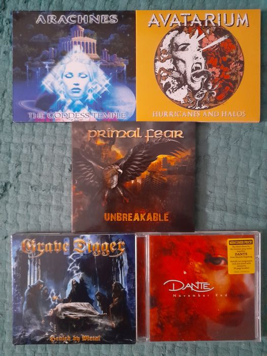 Фирменные CD диски Avatarium, Grave Digger, King Diamond, Slayer