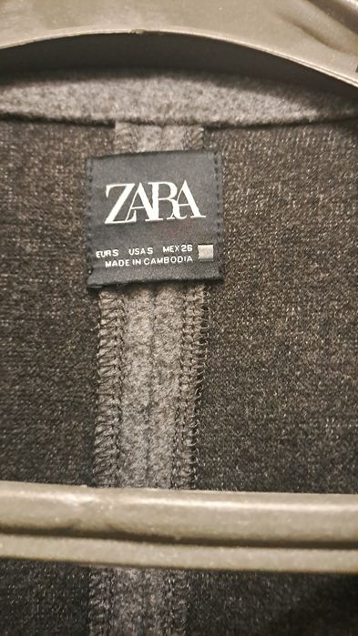 Абсолютно Новое пальто-кардиган  ZARA весенее ...Шерстяное женское пал