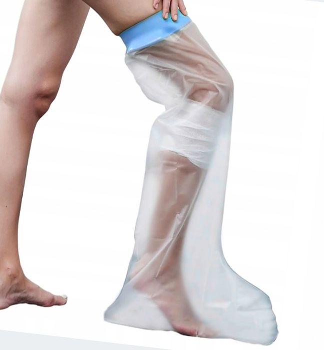 Narzutka wodoszczelna na nogę do ochrony złamań oparzeń 66cm za kolano