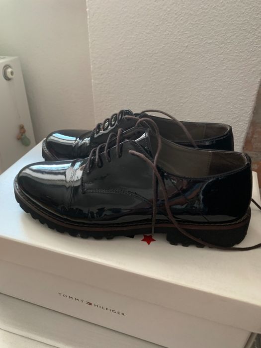 Mattea Italia oxfordy lakierki włoskie/skóra, lekkość, stan idealny