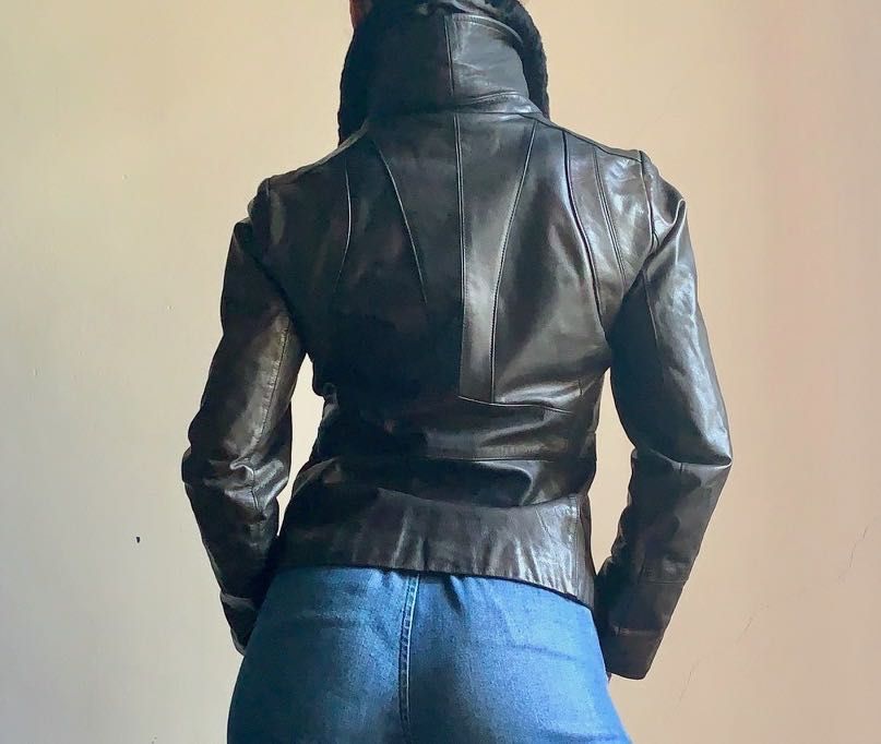 Casaco de Pele 100% Genuína / XS / Senhora