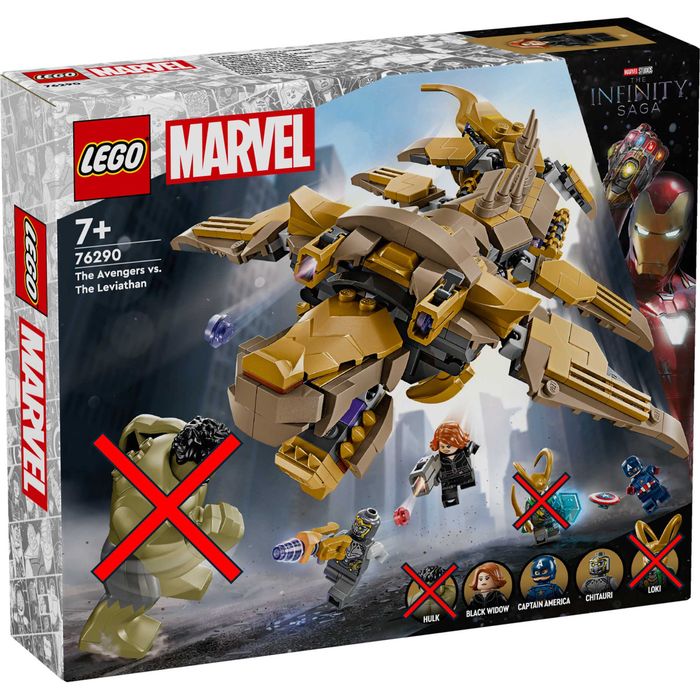 LEGO The Avengers vs. The Leviathan (76290) - Excepto Hulk + Loki