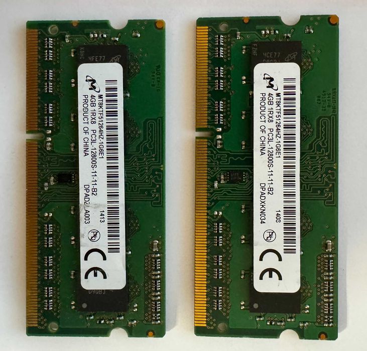 Оперативна пам’ять Micron DDR3L 4GB SO-DIMM PC3L-12800S
