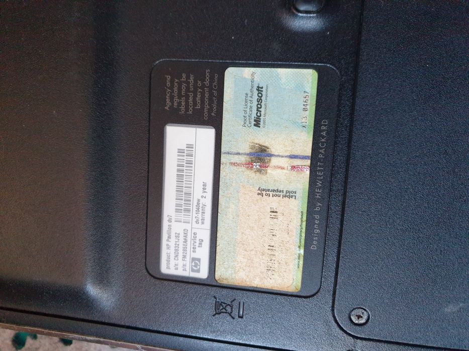 HP Pavilion dv7-1040e nie sprawny