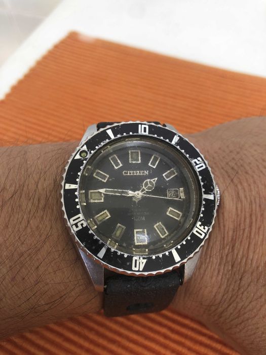 Relogio Citizen diver automático. Muito raro, de 1978.  Croa de rosca.