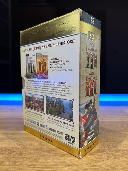 Age of Empires III 3 UNIKAT (PC PL 2006) mini BIG BOX Złota Kolekcja