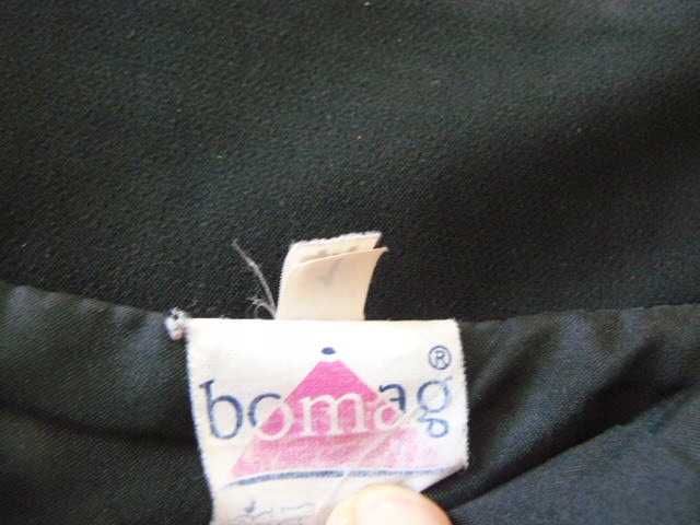 Bomag elegancka czarna spódnica ołówkowa 46 48 pas 88 cm dł. 60cm sexy