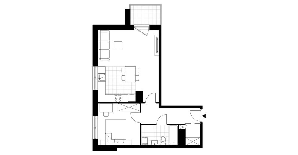 2-pokojowe mieszkanie 49m2 + balkon