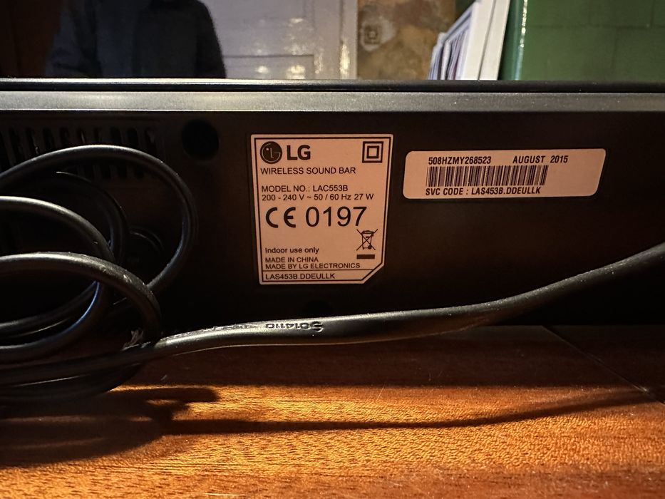 Soundbar LG LAC553B bluettot optical