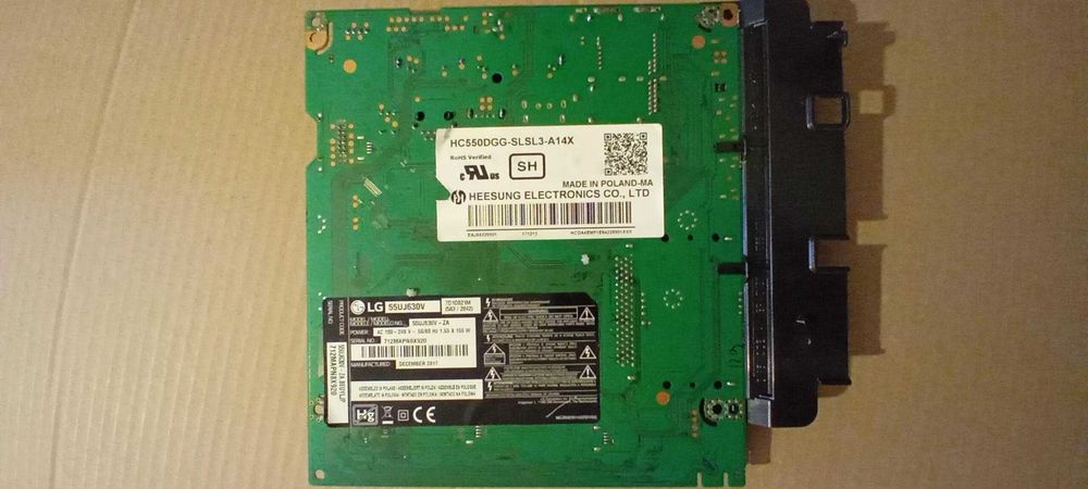 placa tv LG 55uj630v