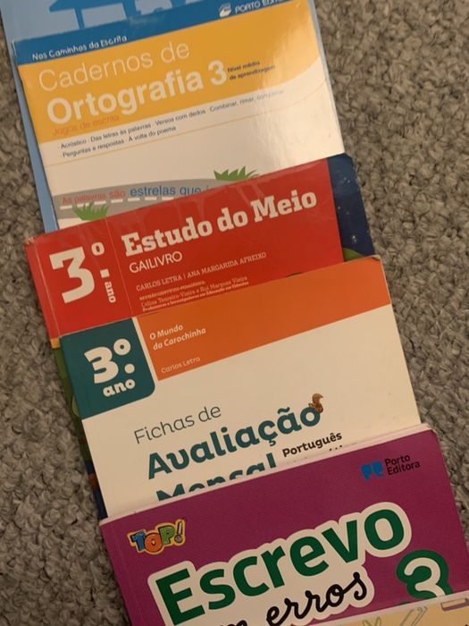 6 livros de apoio ao estudo - 3.º Ano