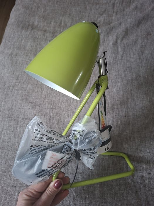 2xLampka/lampki biurkowe do sypialni design oliwkowe