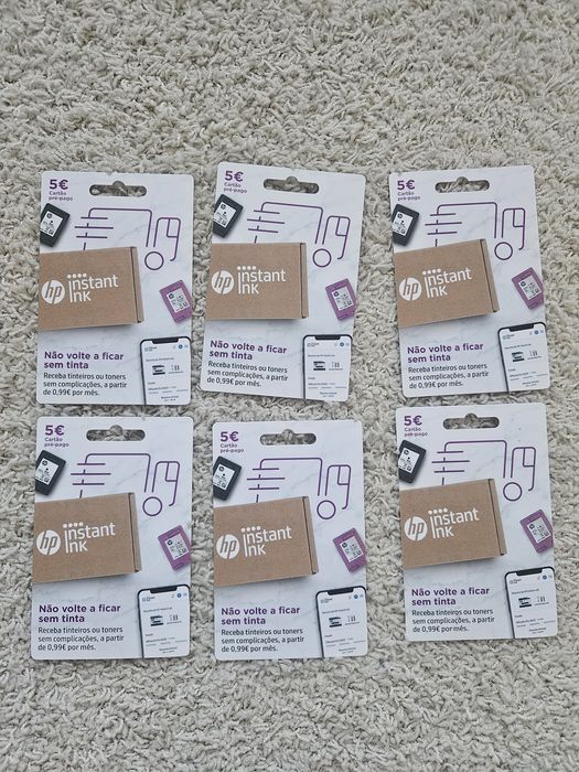 Cartões HP Instant Ink  novos