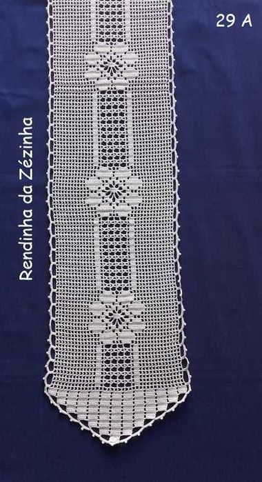 Centro de mesa em crochet artesanal