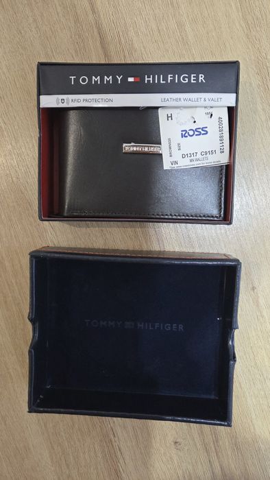 Tommy Hilfiger męski skórzany portfel - nowy