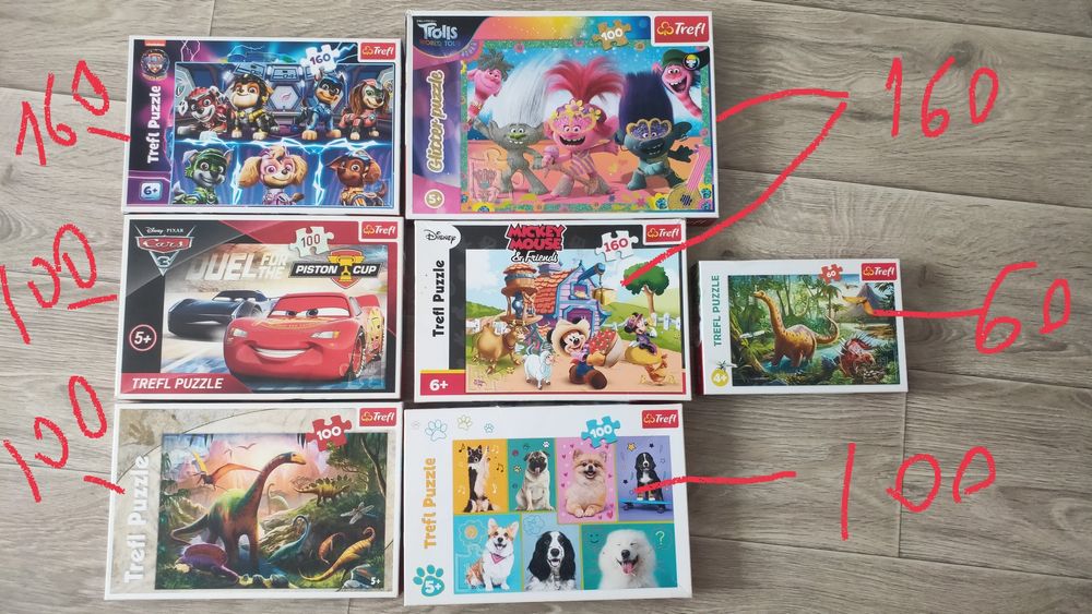 Продам пазли trefl, castorland, passle, інші