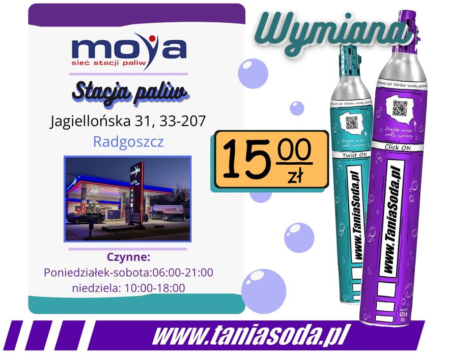 Gaz Soda CO2 425g do saturatorów Stream quick on twist on connect