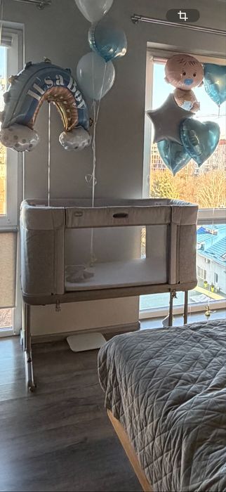 Продам дитяче ліжечко Chicco 3 в 1 Next2Me Grey