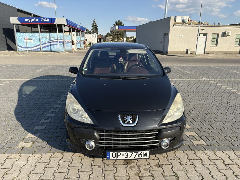 Peugeot 307 2.0 HDi 2007 Hatchback | czerwona skóra | klima | po rozrządzie