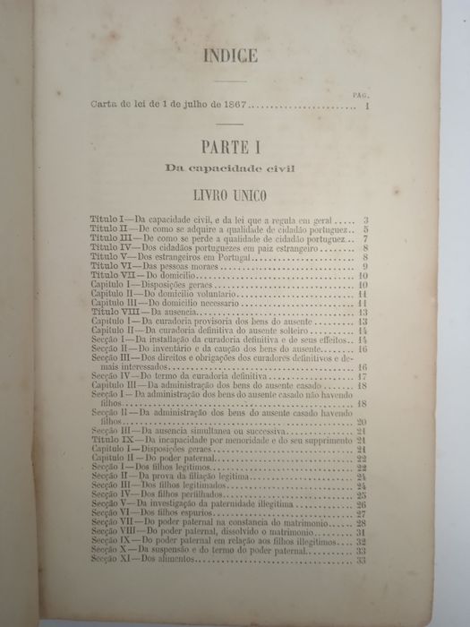 Código Civil, Seabra