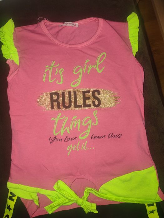 Komplet spódniczka i bluzeczka rozm.128