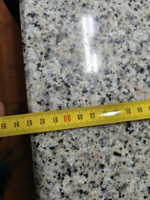 Mesa madeira maciça com pedra mármore