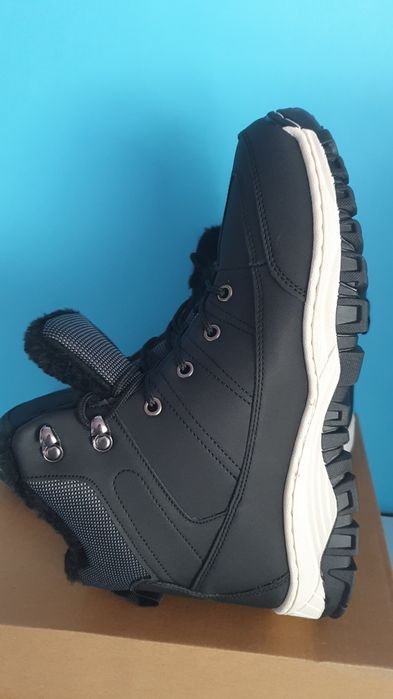 Buty nowe ocieplane zimowe czarne rozmiar 42 / wkładka 27 cm