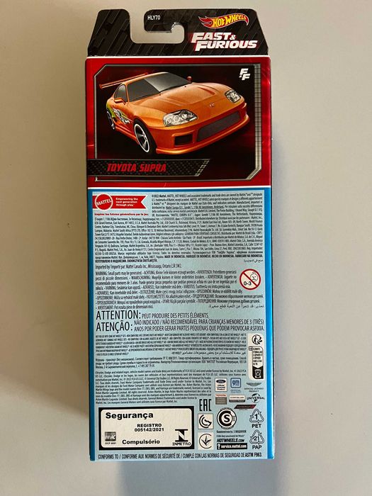 Pack 5 Hot Wheels Fast and Furious