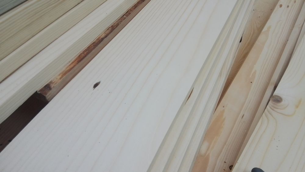 Parapet drewniany świerk 90x15x2 cm