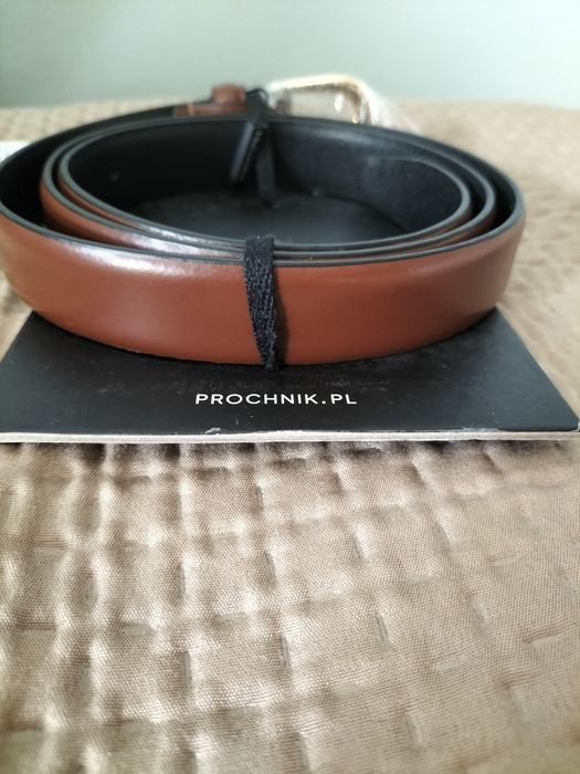 Próchnik pasek skórzany brązowy długi 115 cm
